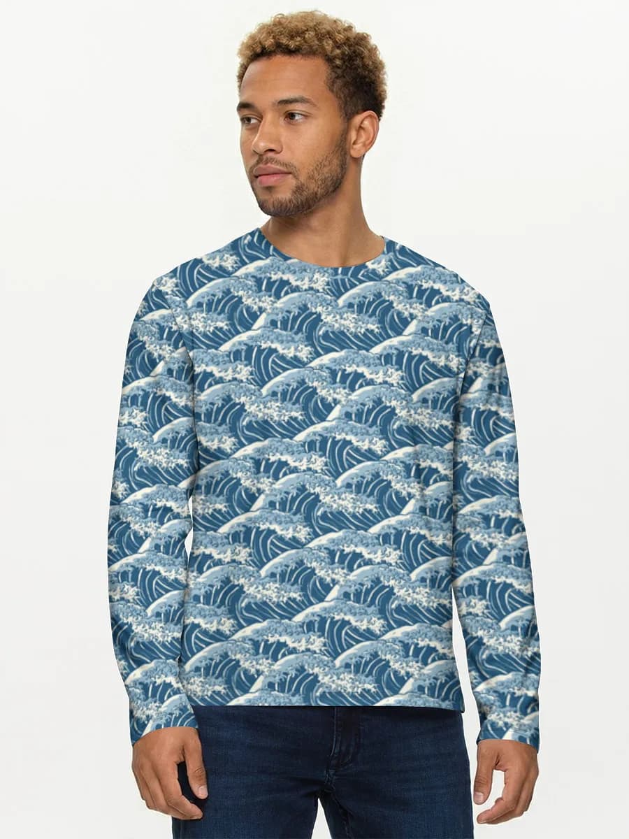 Men's cotton long sleeve shirt