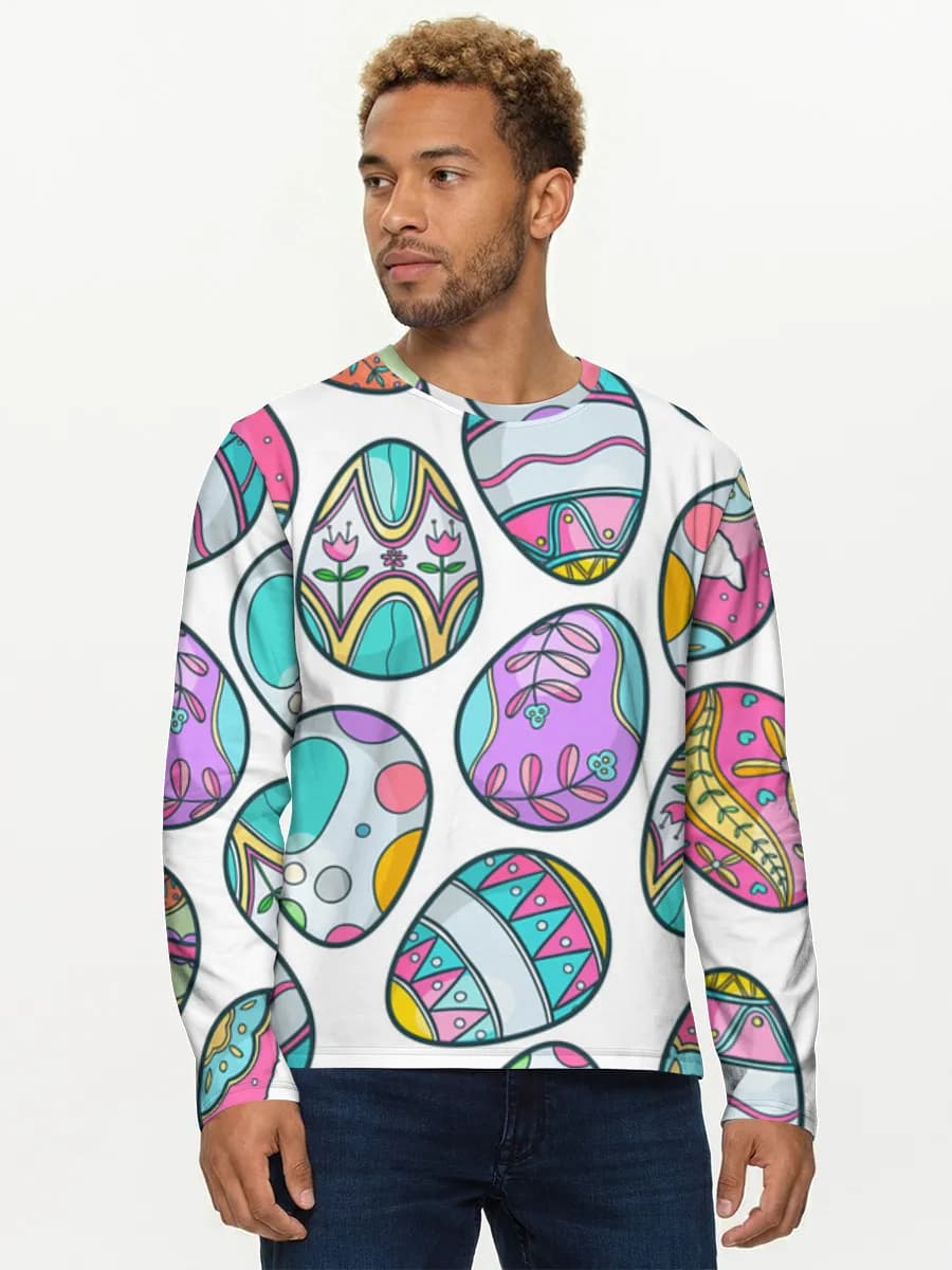 Men's cotton long sleeve shirt