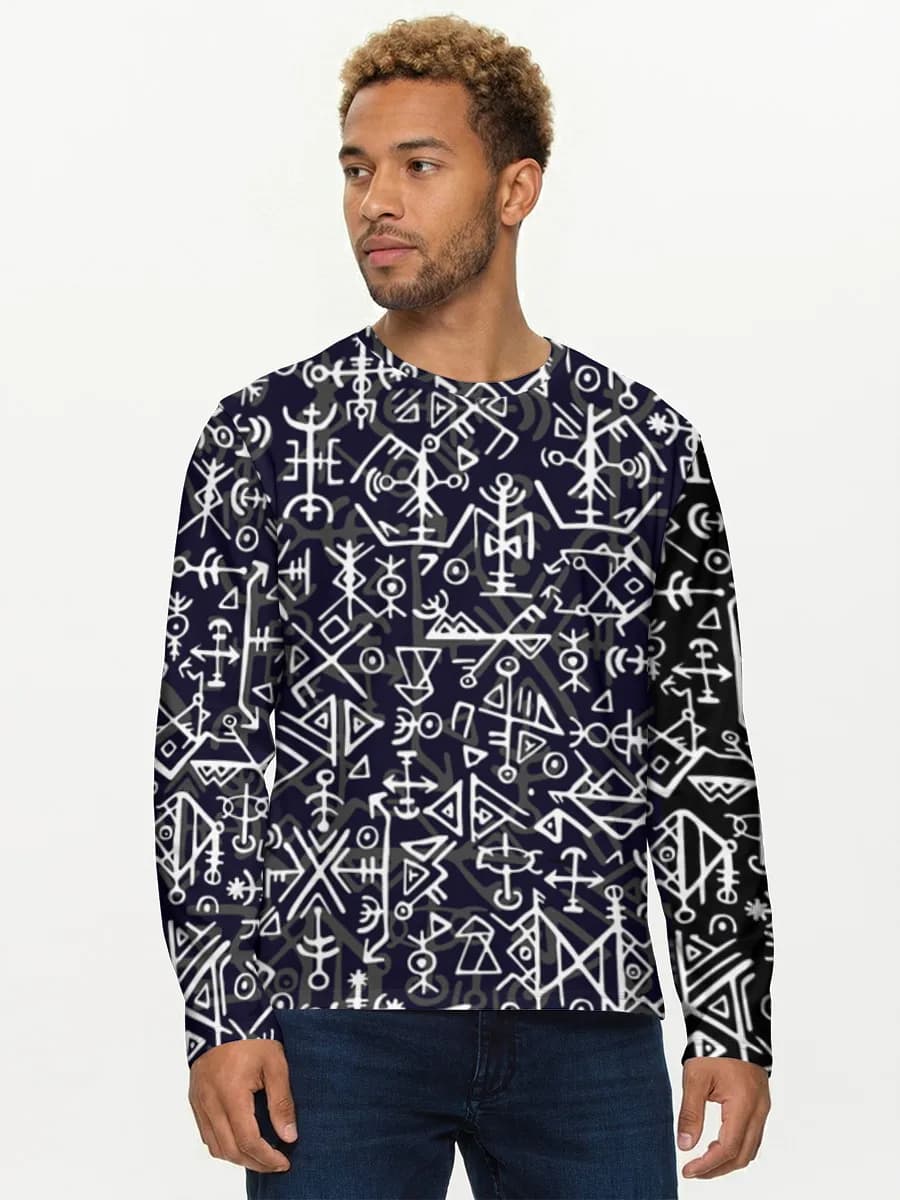 Men's cotton long sleeve shirt