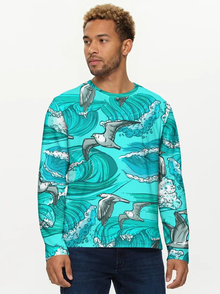Men's cotton long sleeve shirt