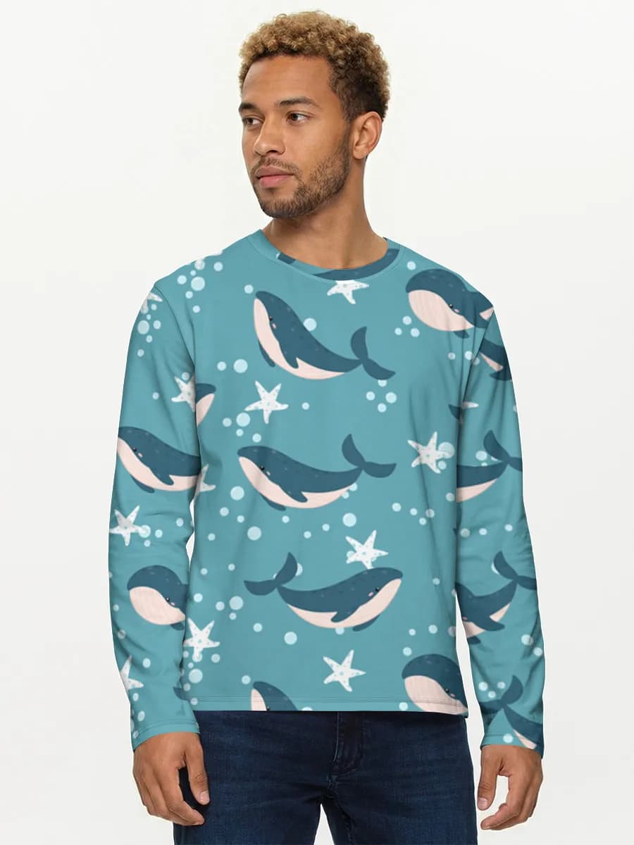 Men's cotton long sleeve shirt