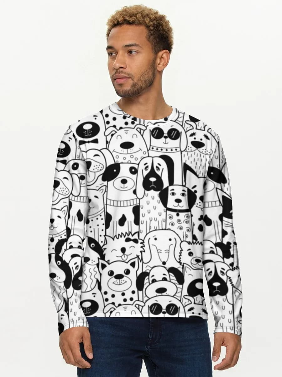 Men's cotton long sleeve shirt