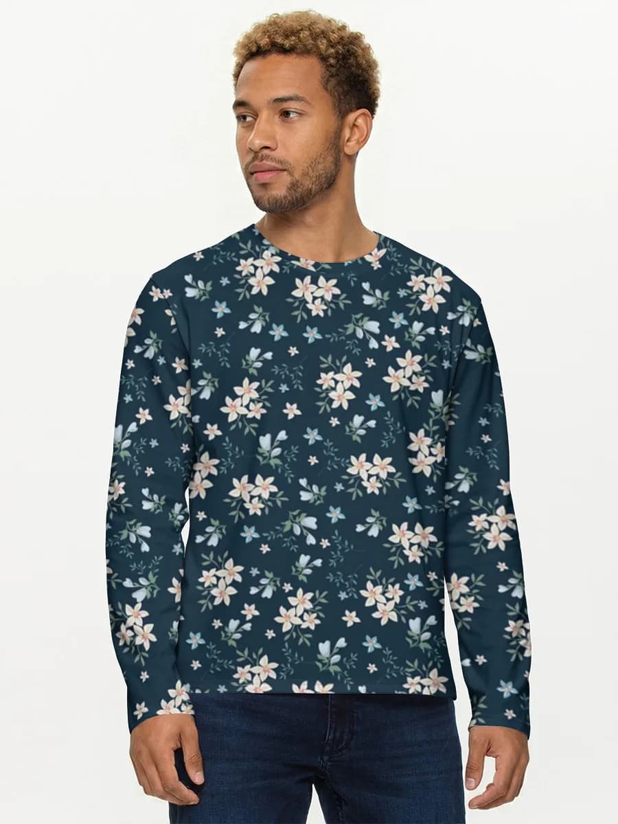 Men's cotton long sleeve shirt