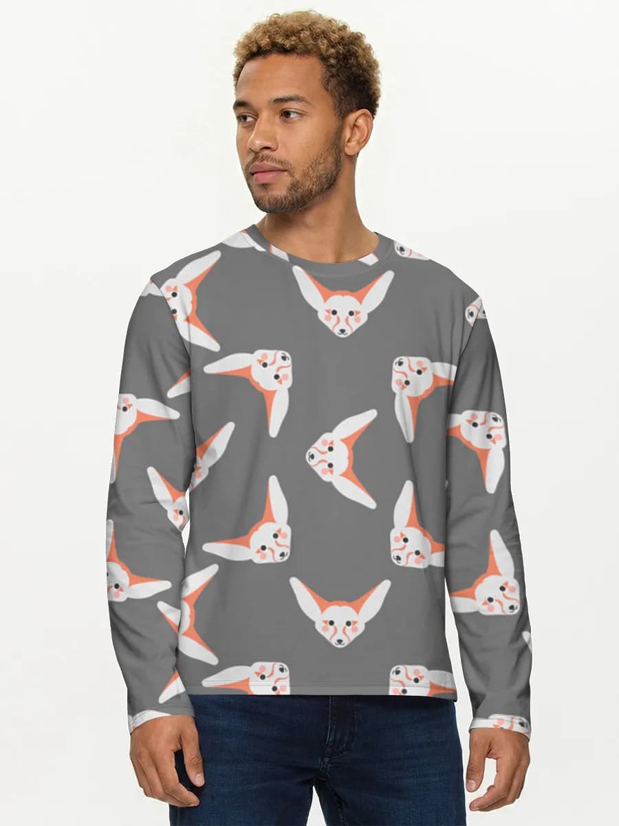 Men's cotton long sleeve shirt