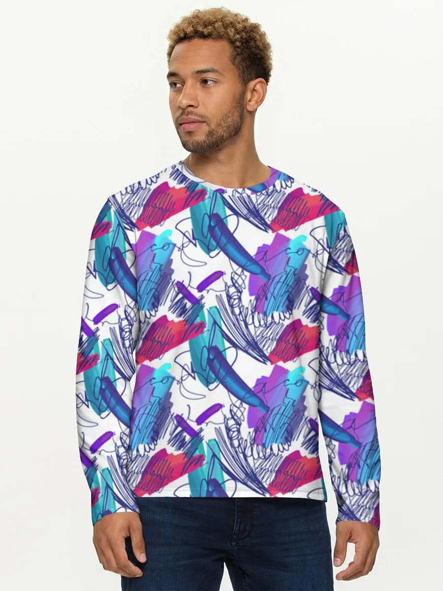Men's cotton long sleeve shirt