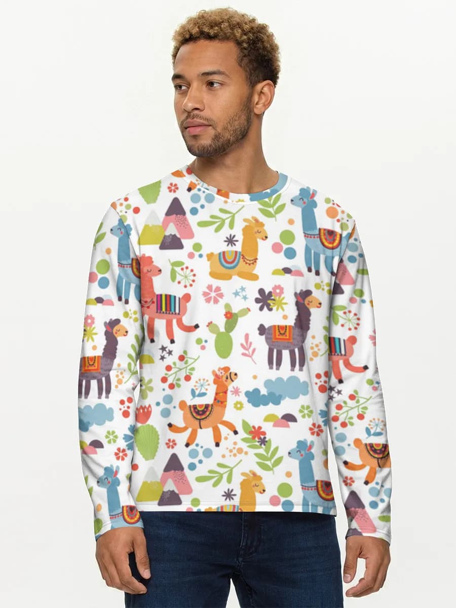 Men's cotton long sleeve shirt