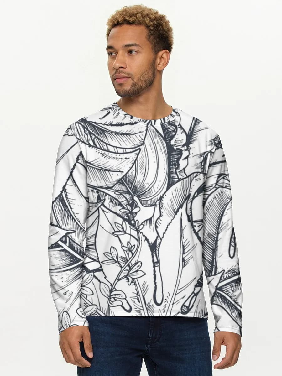 Tropical Botanical Line Art