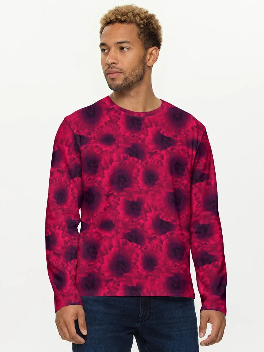 Men's cotton long sleeve shirt