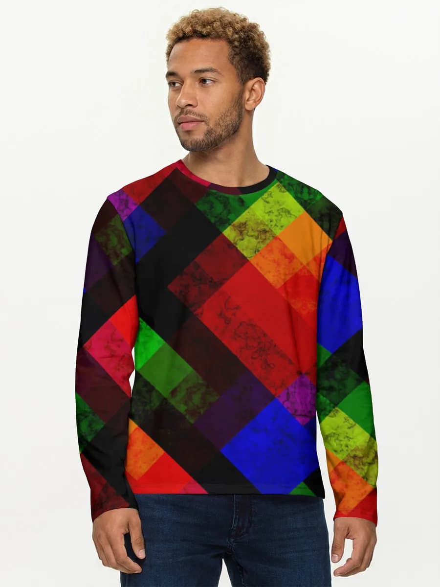 Men's cotton long sleeve shirt