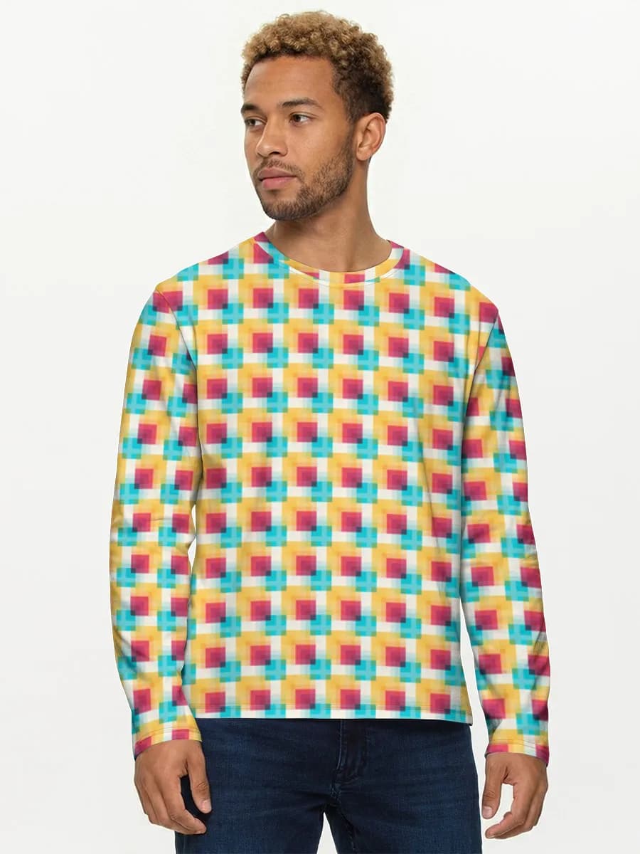 Men's cotton long sleeve shirt