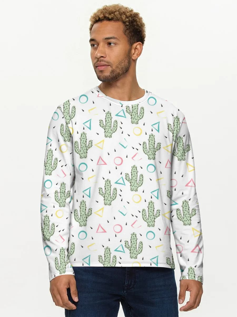 Men's cotton long sleeve shirt