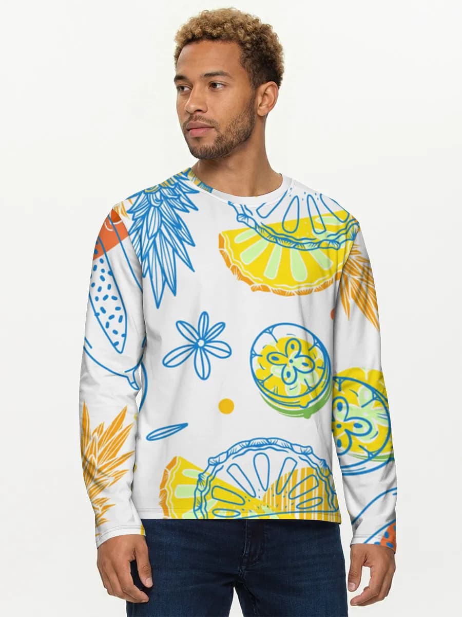 Men's cotton long sleeve shirt