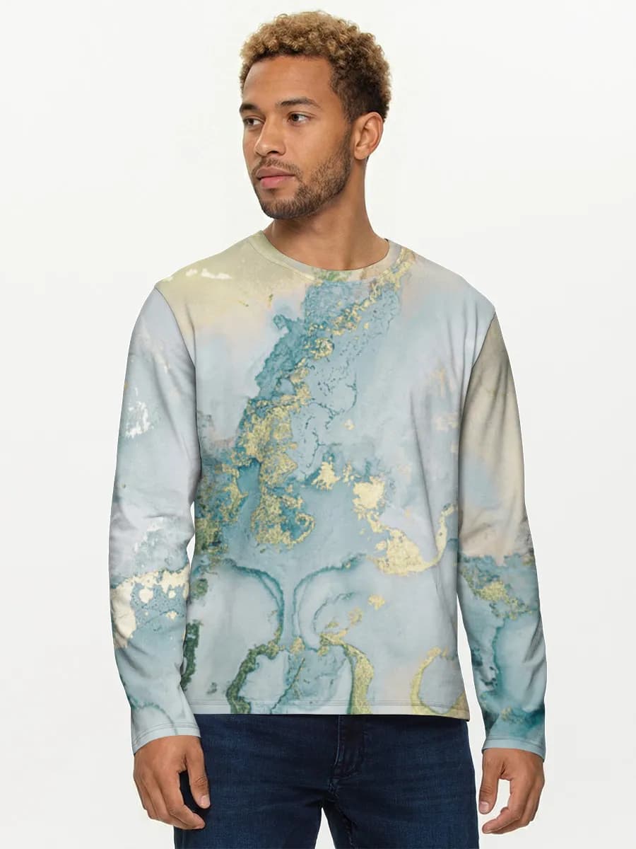 Men's cotton long sleeve shirt
