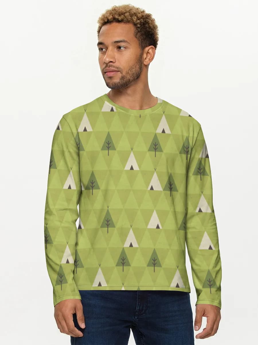 Men's cotton long sleeve shirt