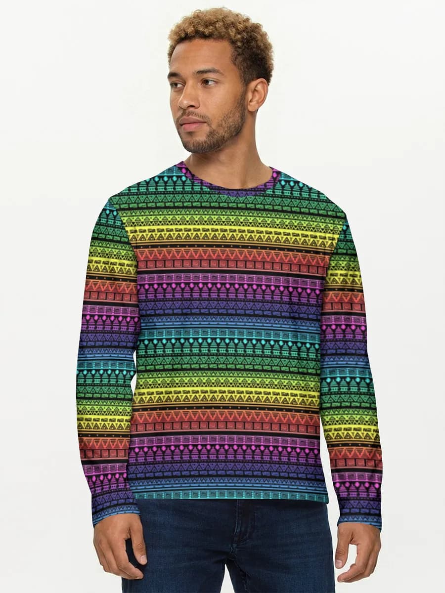 Rainbow Tribal Stripes