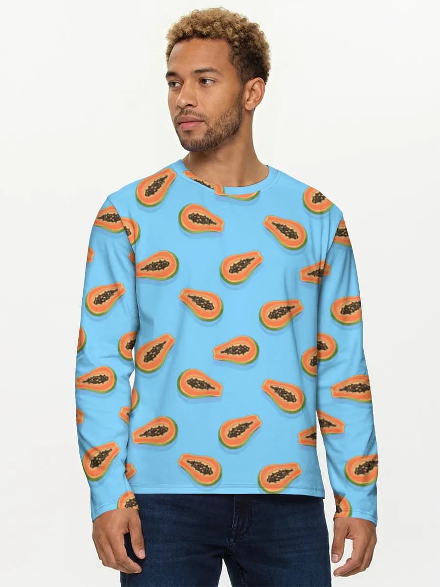 Men's cotton long sleeve shirt