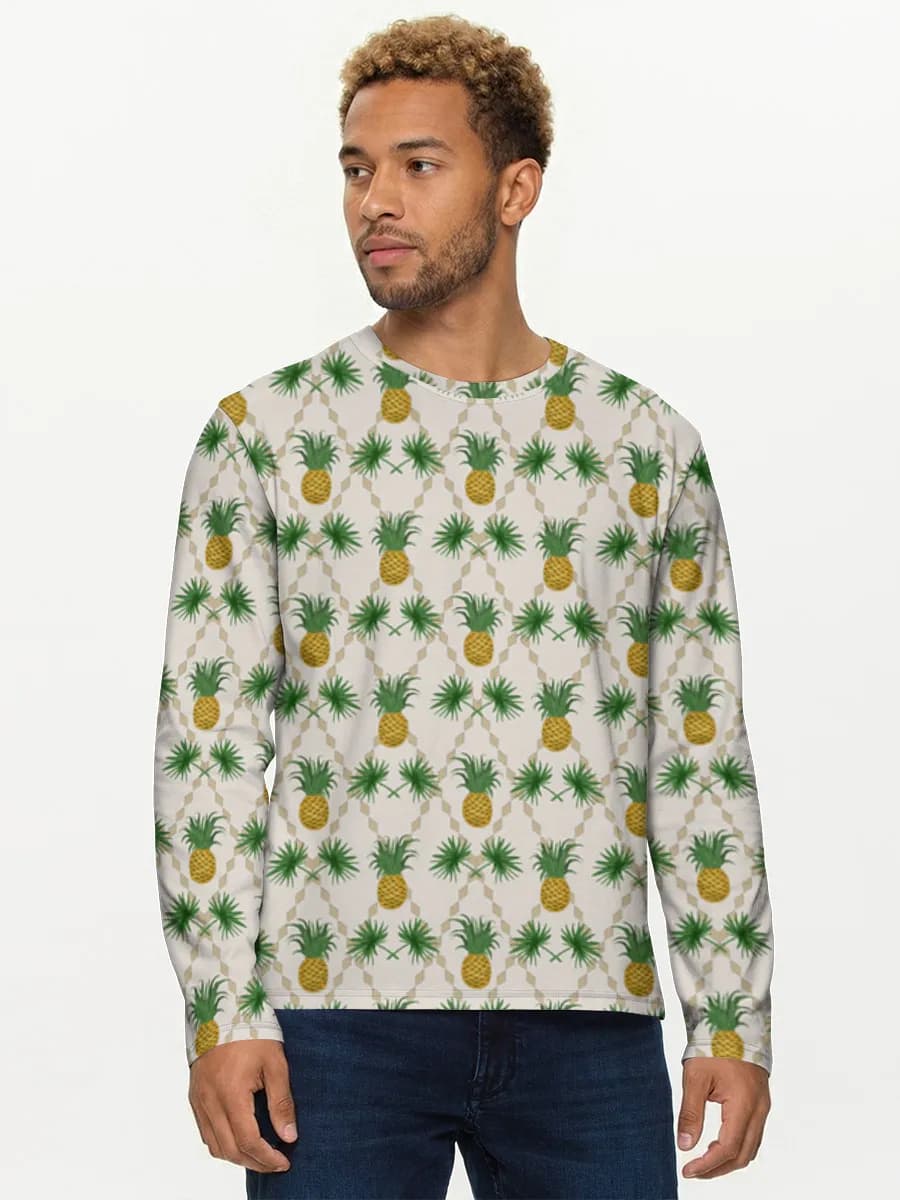 Tropical Pineapple Palm Print