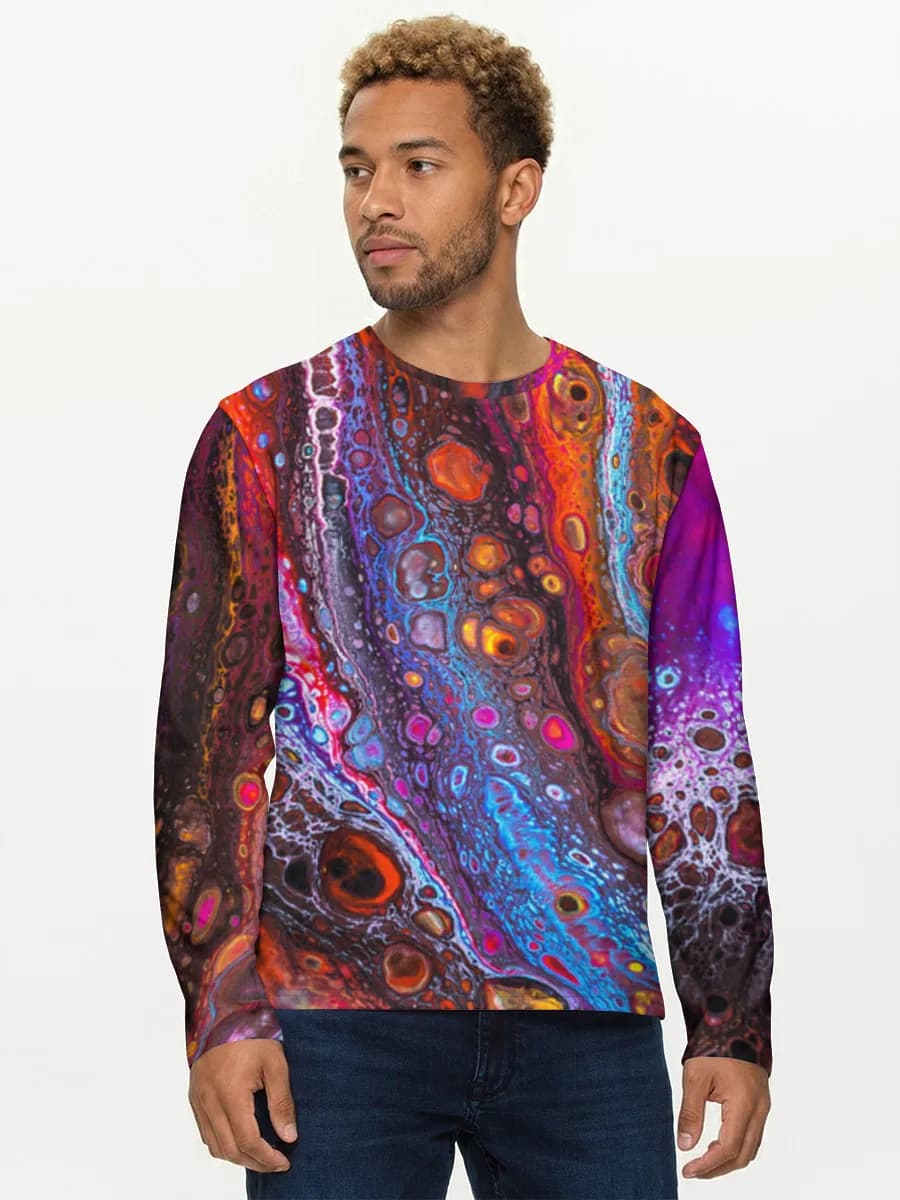 Men's cotton long sleeve shirt