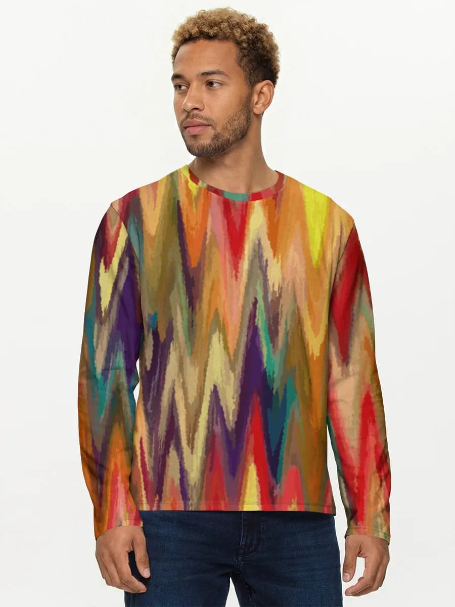 Colorful Zigzag Chevron Waves