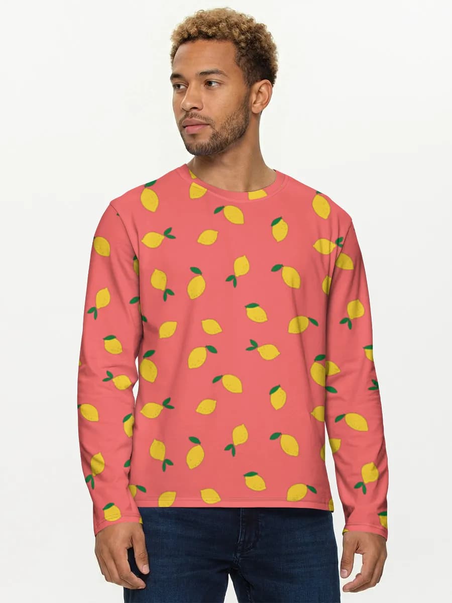 Cute Lemons On Coral
