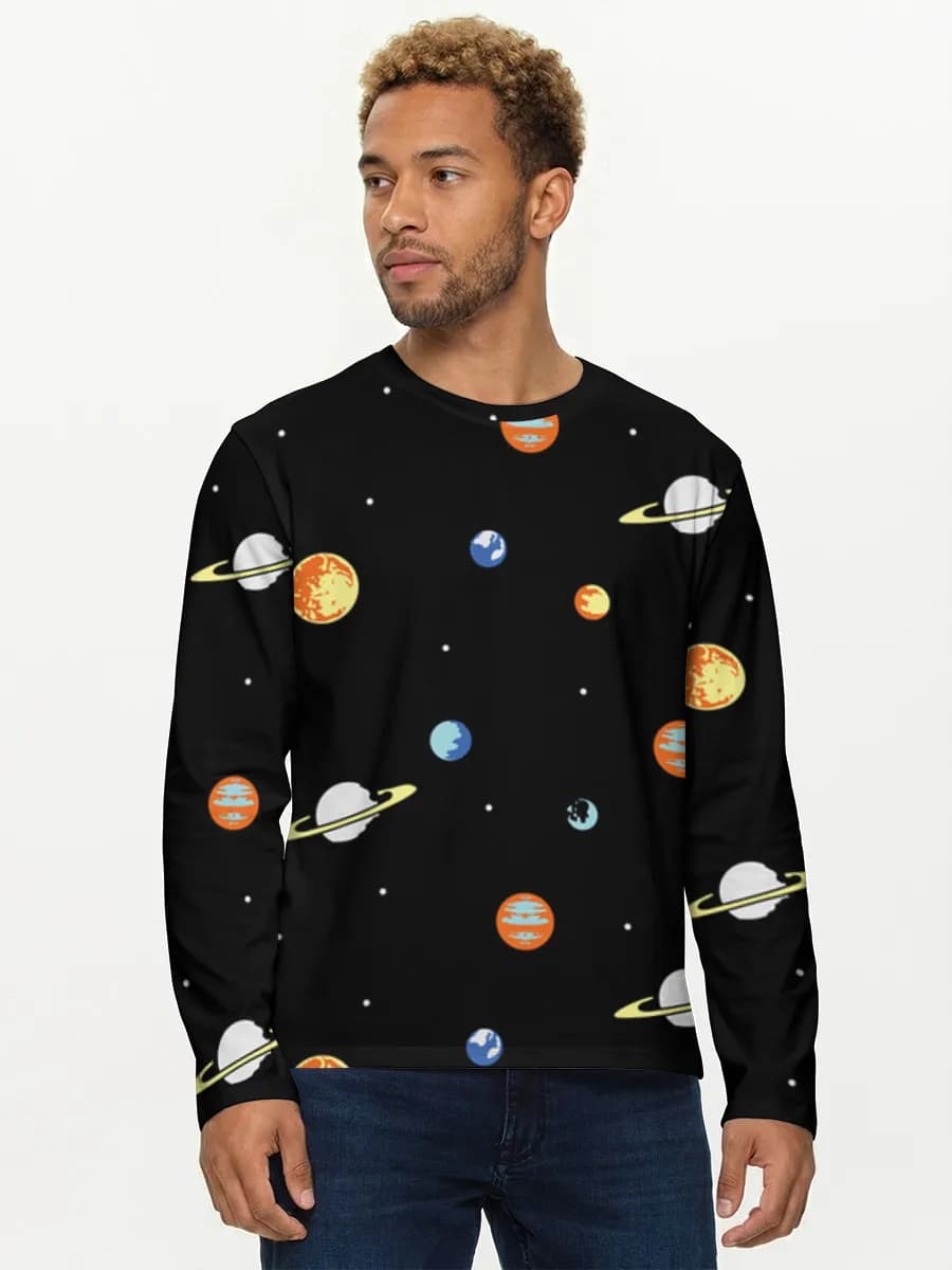 Men's cotton long sleeve shirt