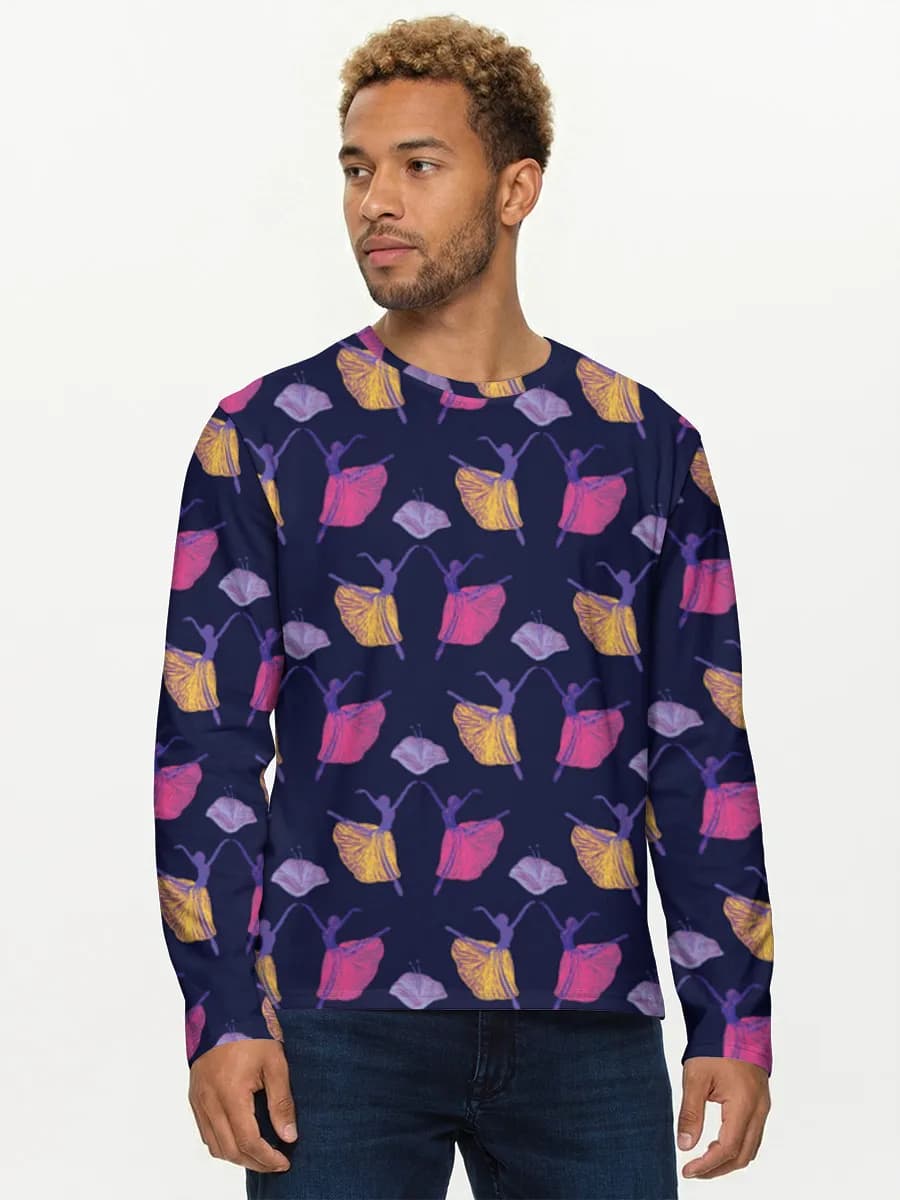 Men's cotton long sleeve shirt