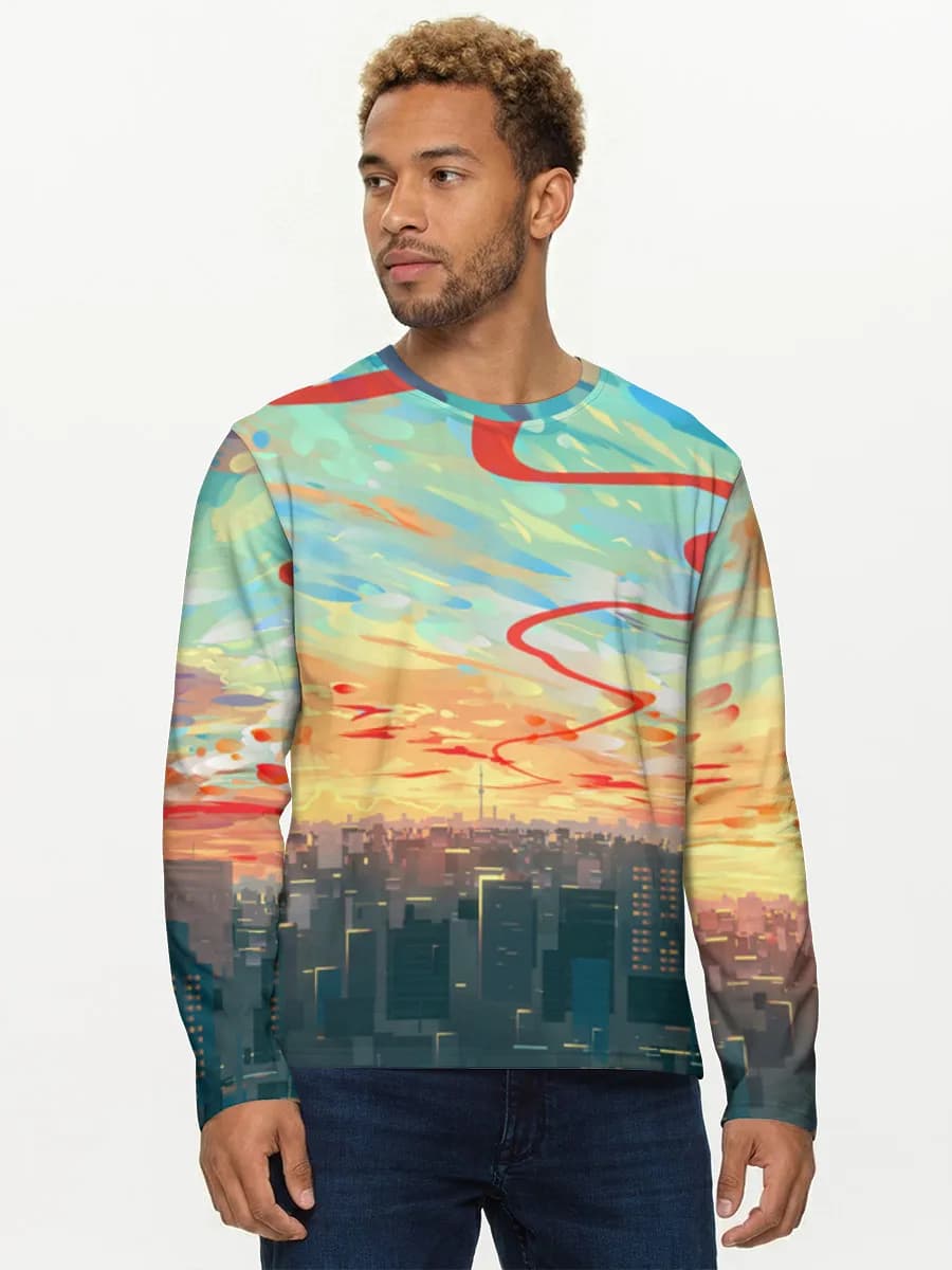 Men's cotton long sleeve shirt