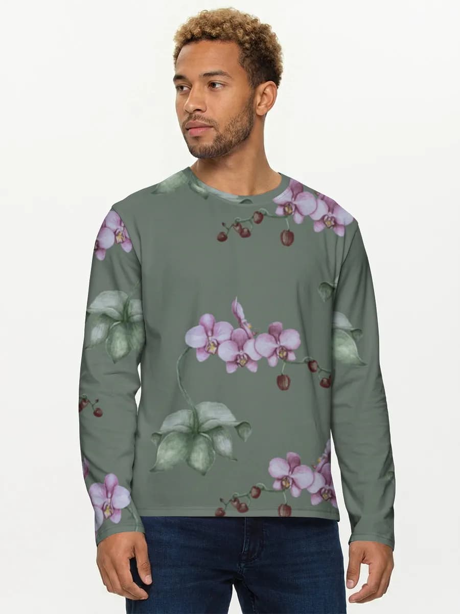 Men's cotton long sleeve shirt