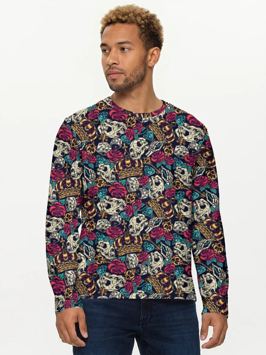 Men's cotton long sleeve shirt
