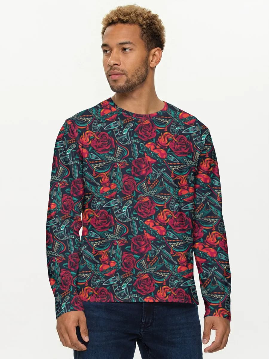 Men's cotton long sleeve shirt