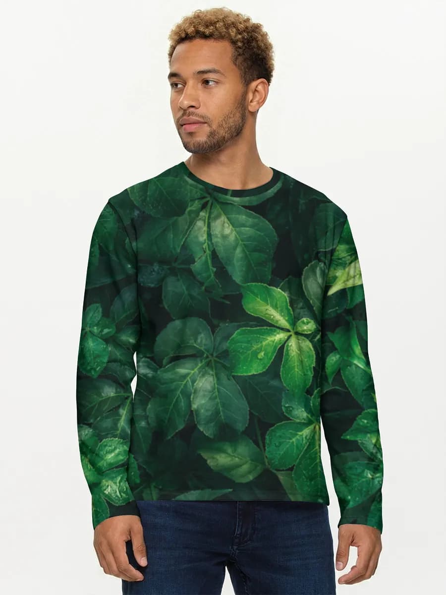 Men's cotton long sleeve shirt