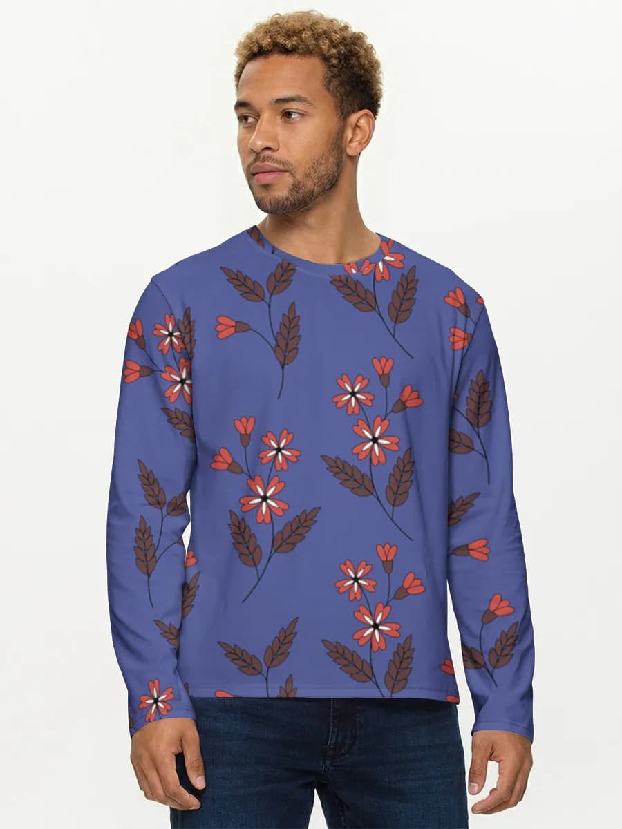 Men's cotton long sleeve shirt