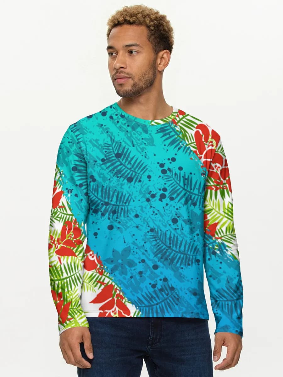 Men's cotton long sleeve shirt