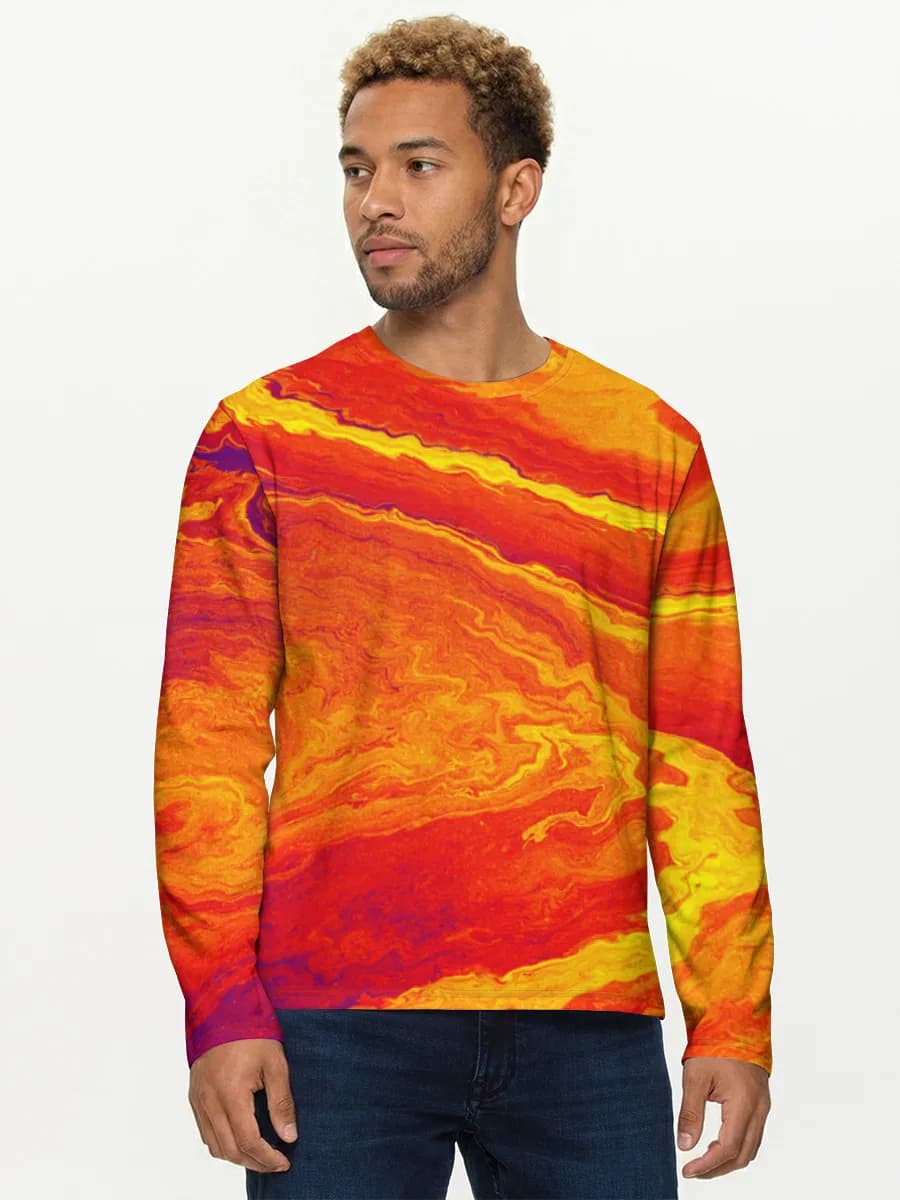 Men's cotton long sleeve shirt