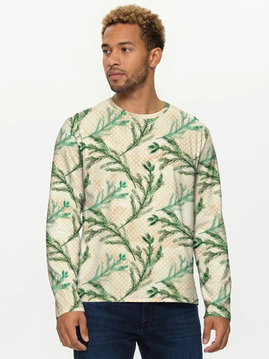 Men's cotton long sleeve shirt