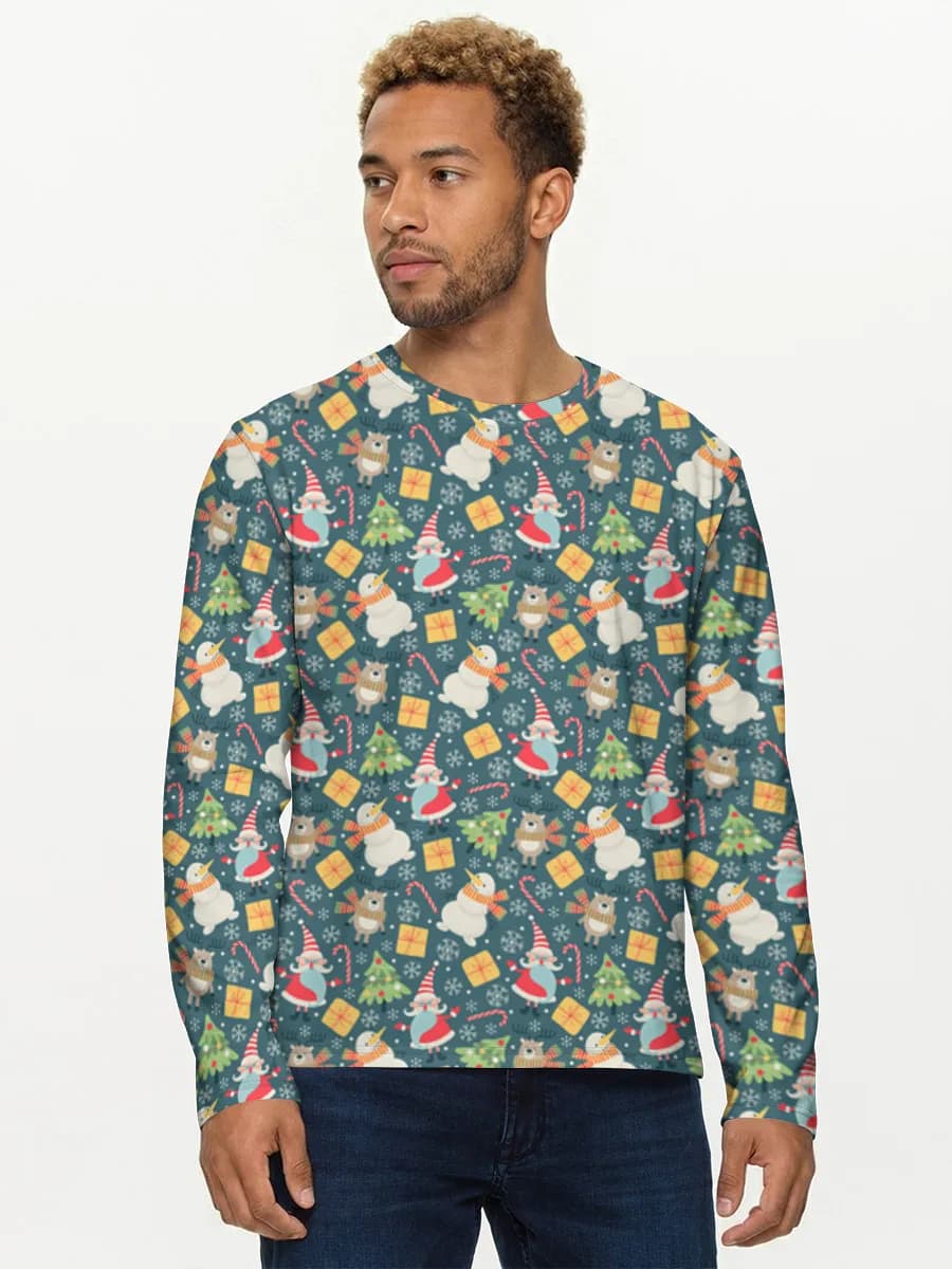 Men's cotton long sleeve shirt