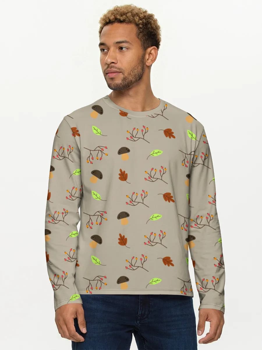 Men's cotton long sleeve shirt