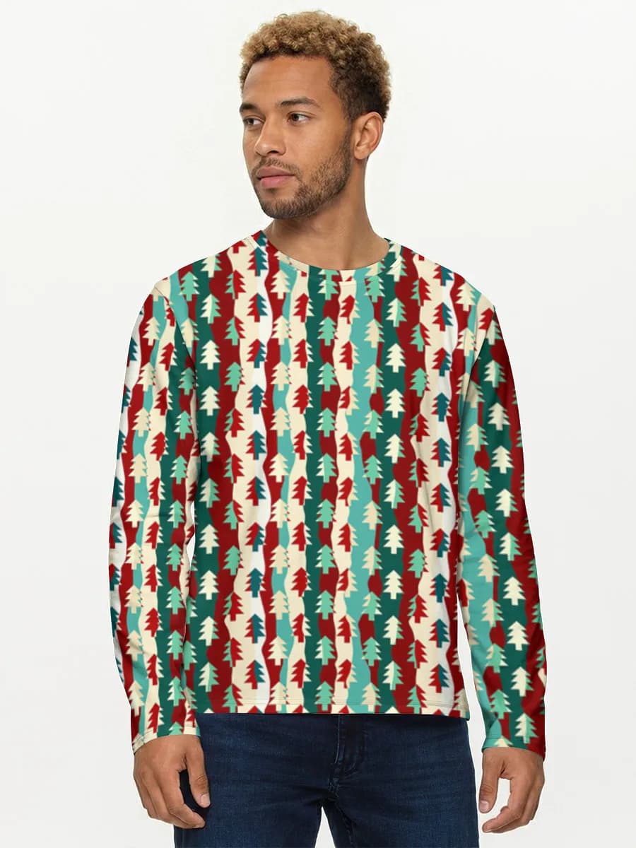 Men's cotton long sleeve shirt