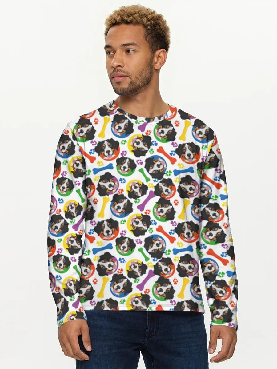 Men's cotton long sleeve shirt