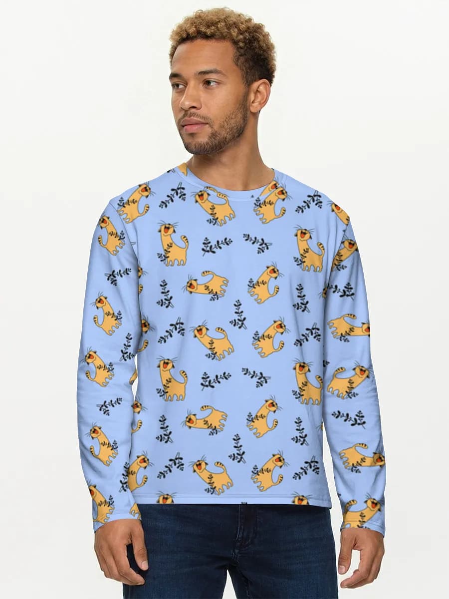 Men's cotton long sleeve shirt
