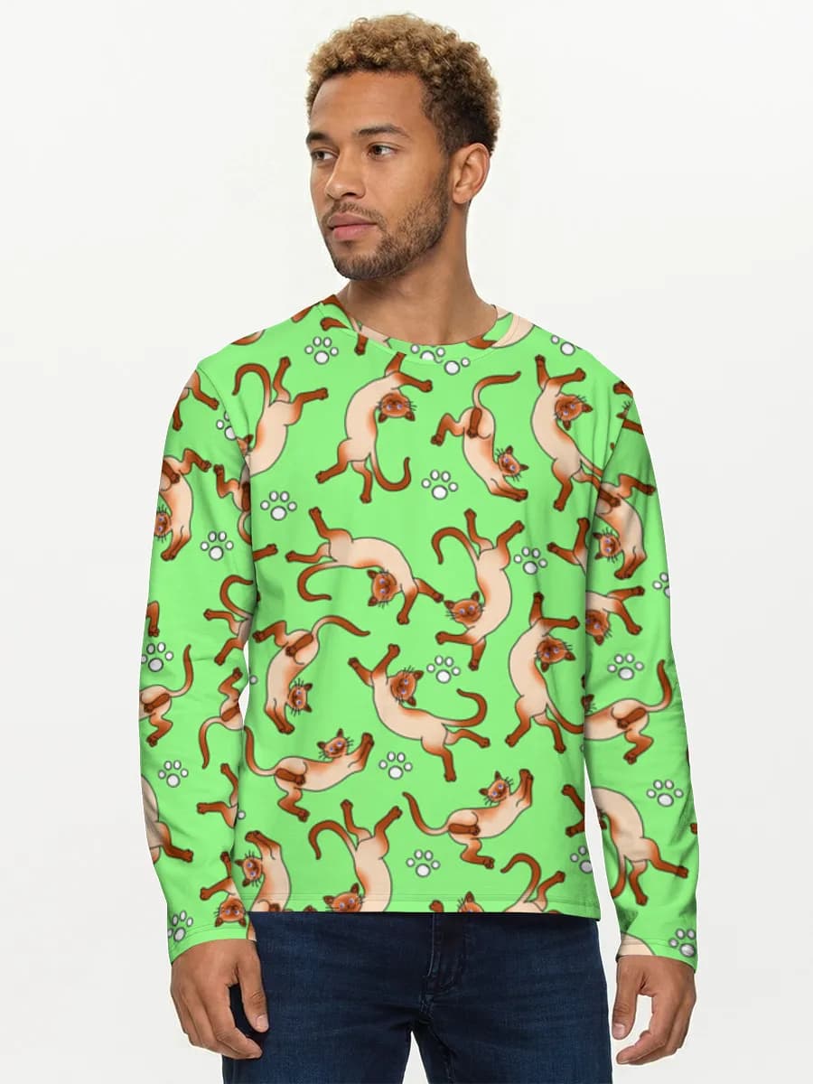 Men's cotton long sleeve shirt