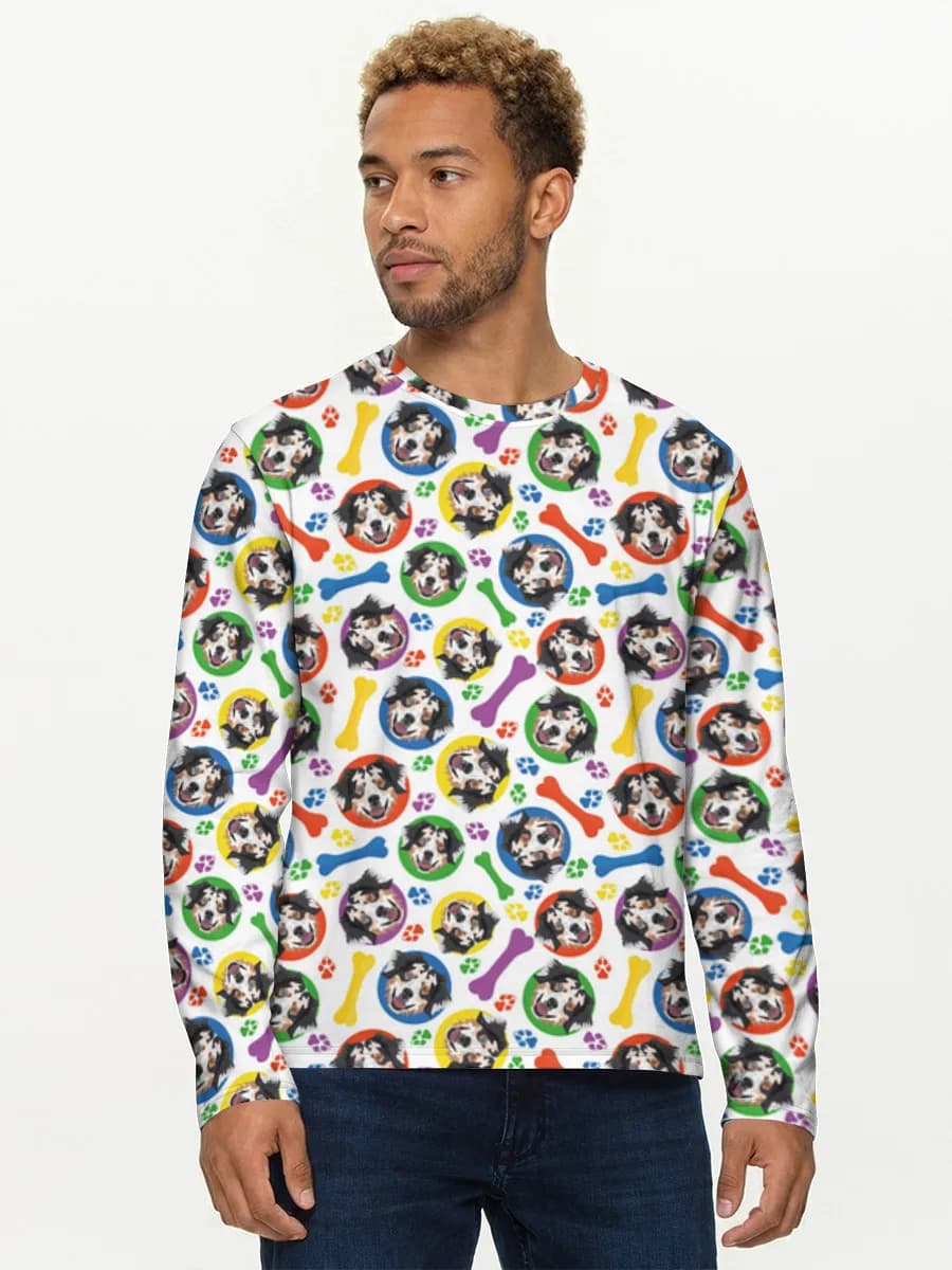 Men's cotton long sleeve shirt