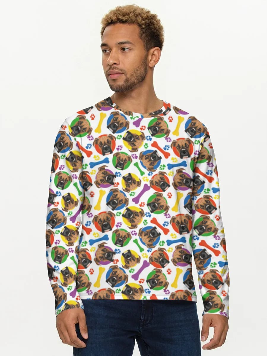 Men's cotton long sleeve shirt