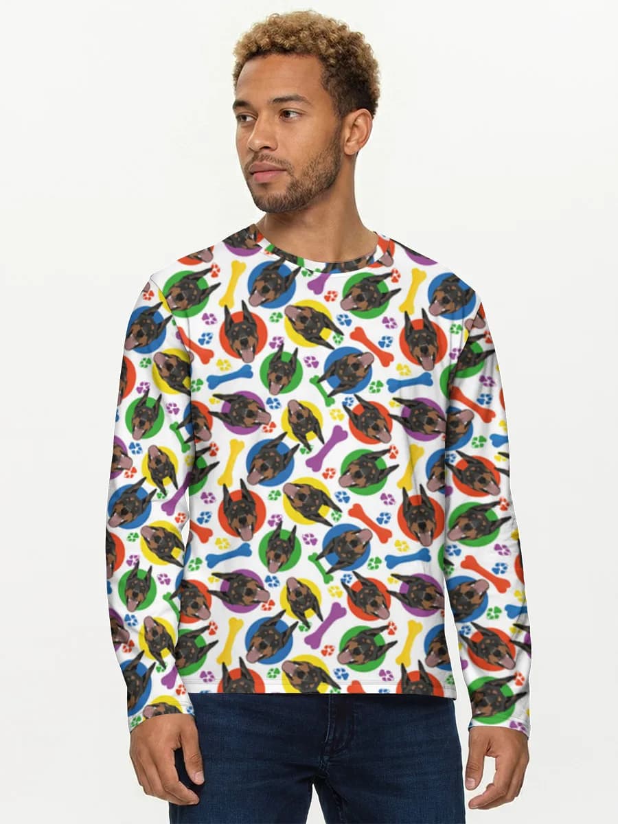 Men's cotton long sleeve shirt