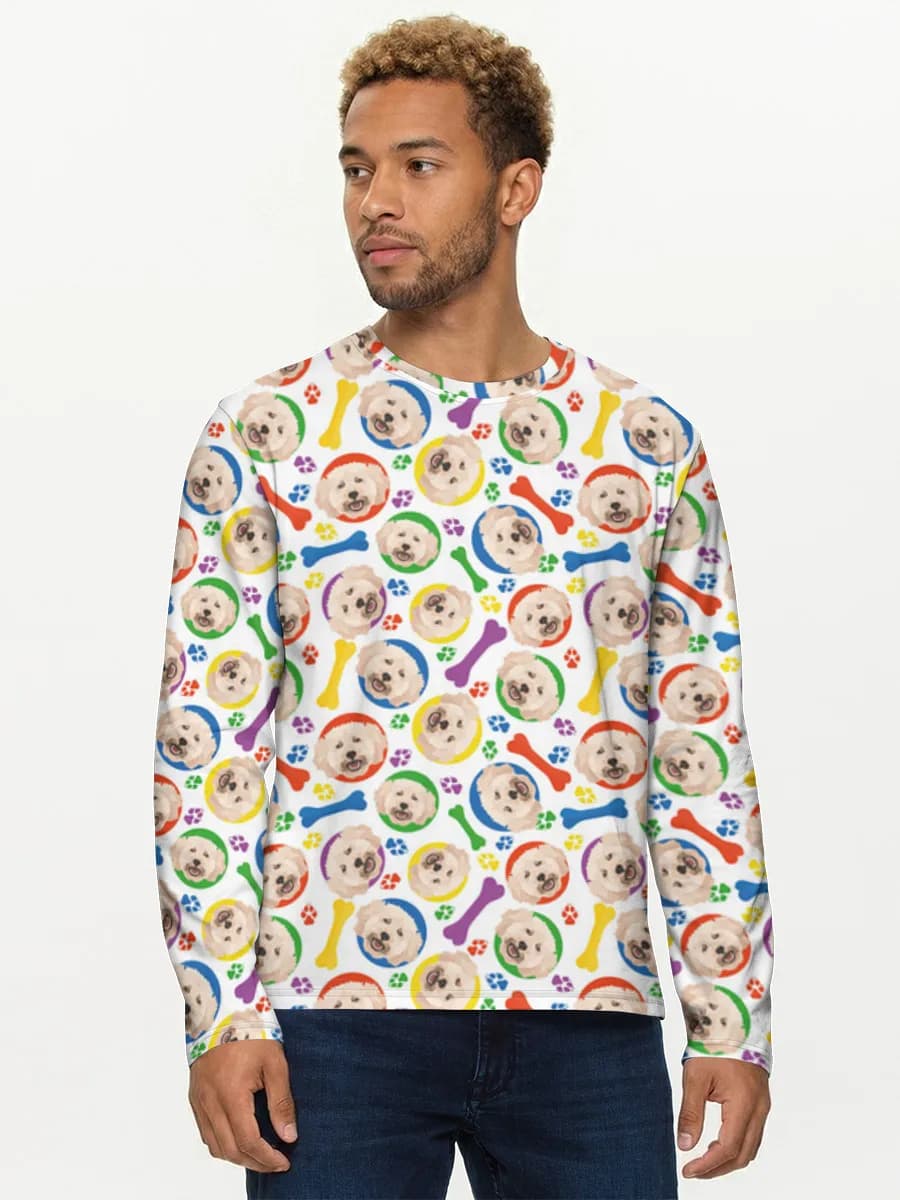 Men's cotton long sleeve shirt