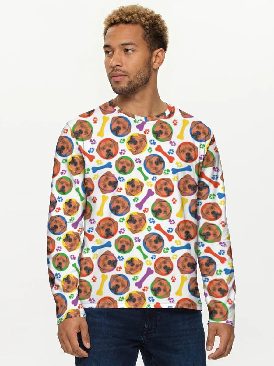 Men's cotton long sleeve shirt