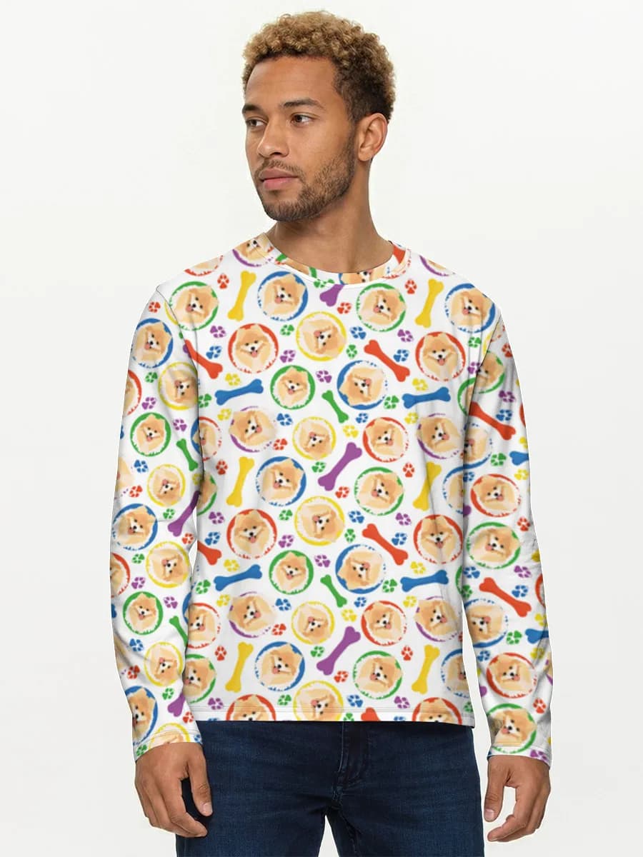 Men's cotton long sleeve shirt