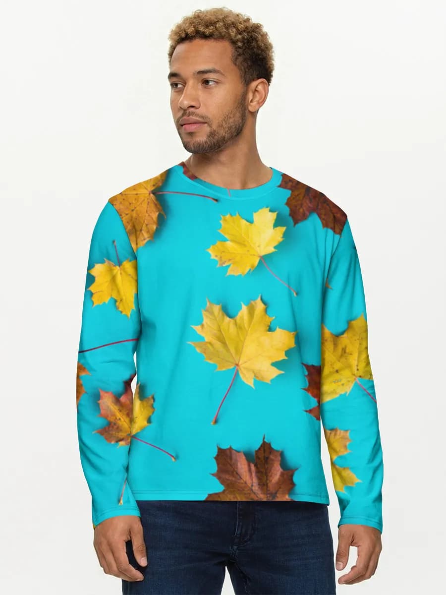Men's cotton long sleeve shirt