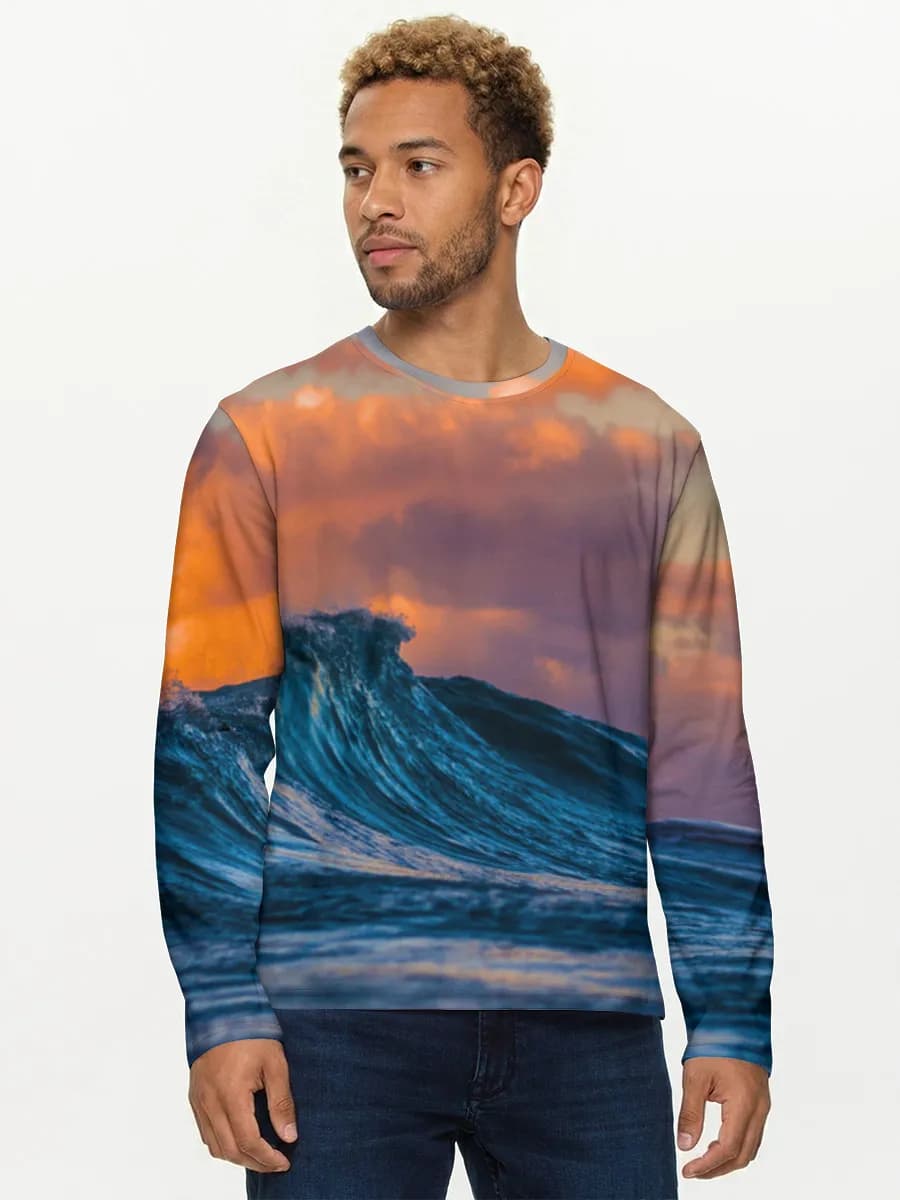 Men's cotton long sleeve shirt