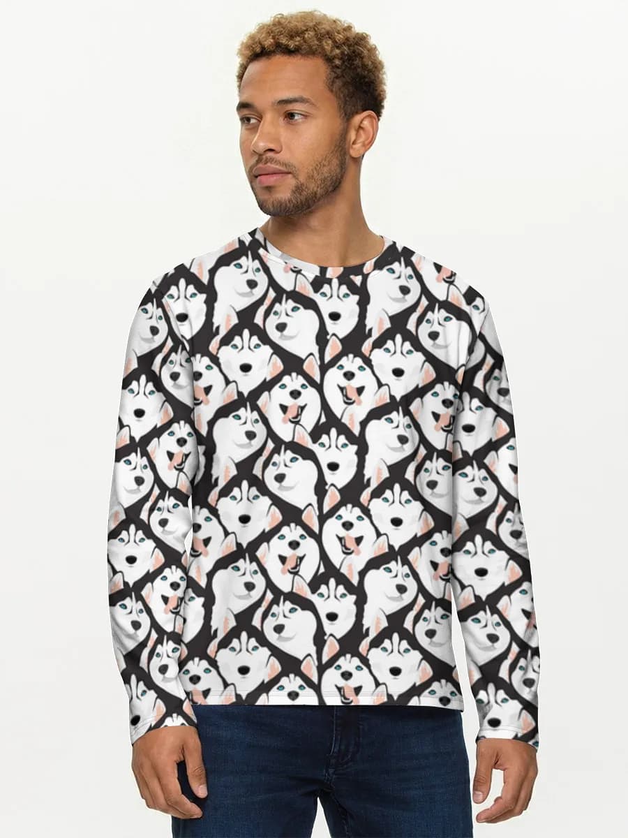 Men's cotton long sleeve shirt